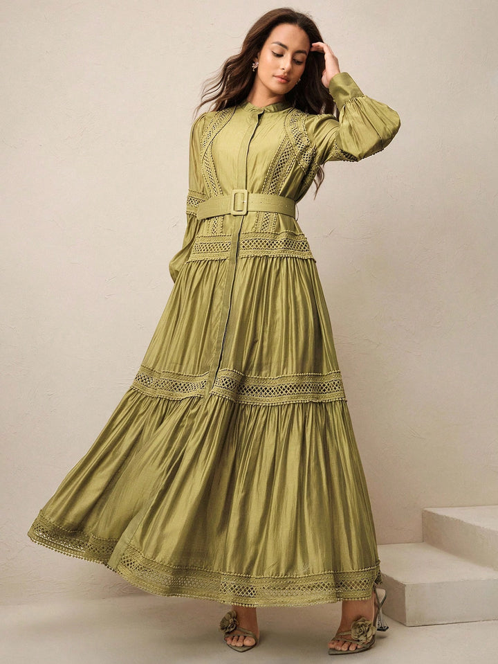 Rochie maxi SHEIN, verde