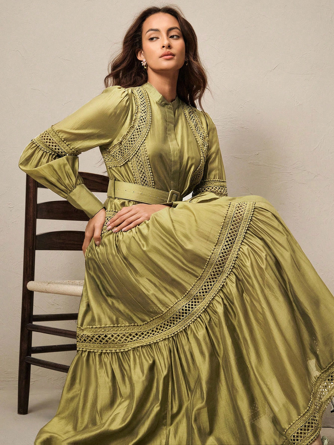 Rochie maxi SHEIN, verde