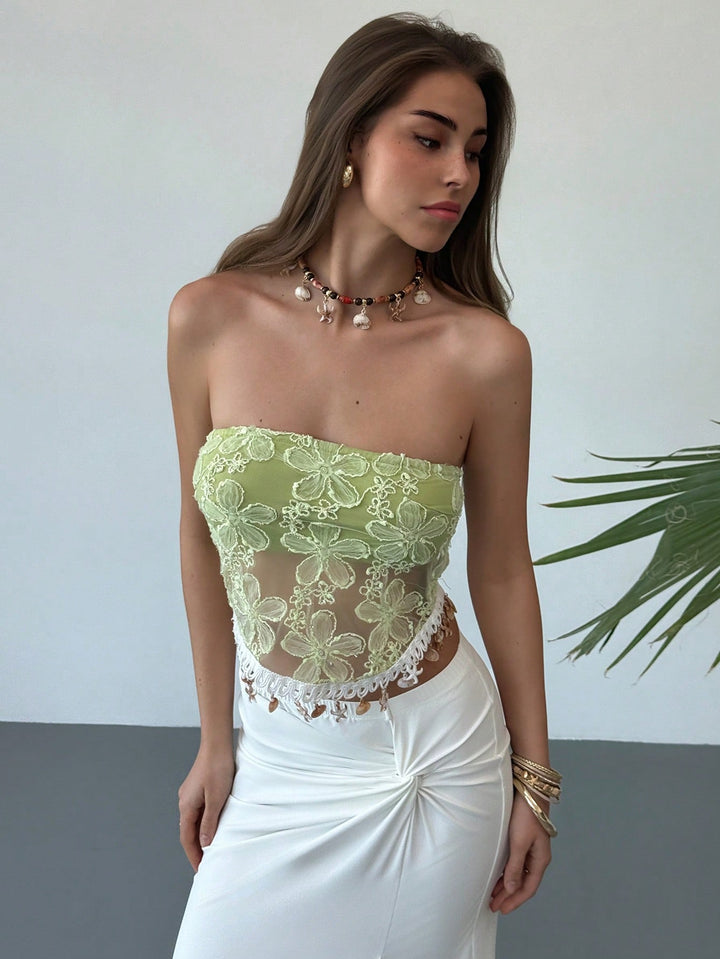 Top SHEIN, verde
