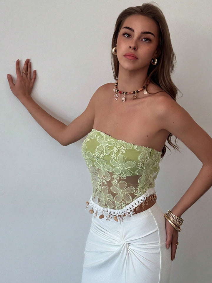 Top SHEIN, verde