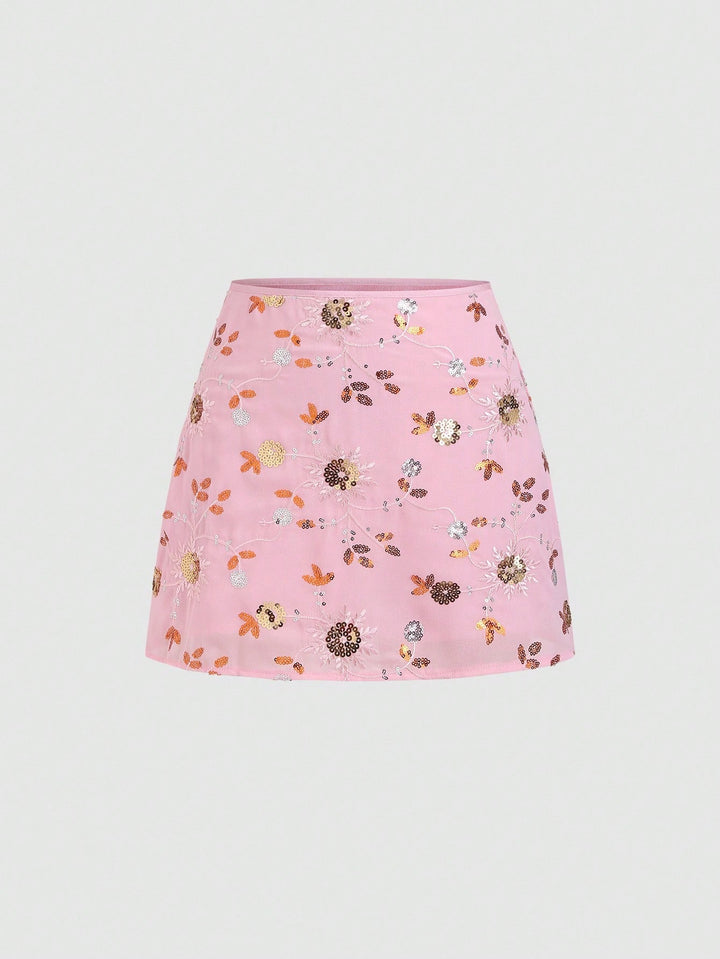 SHEIN rózsaszín miniszoknya