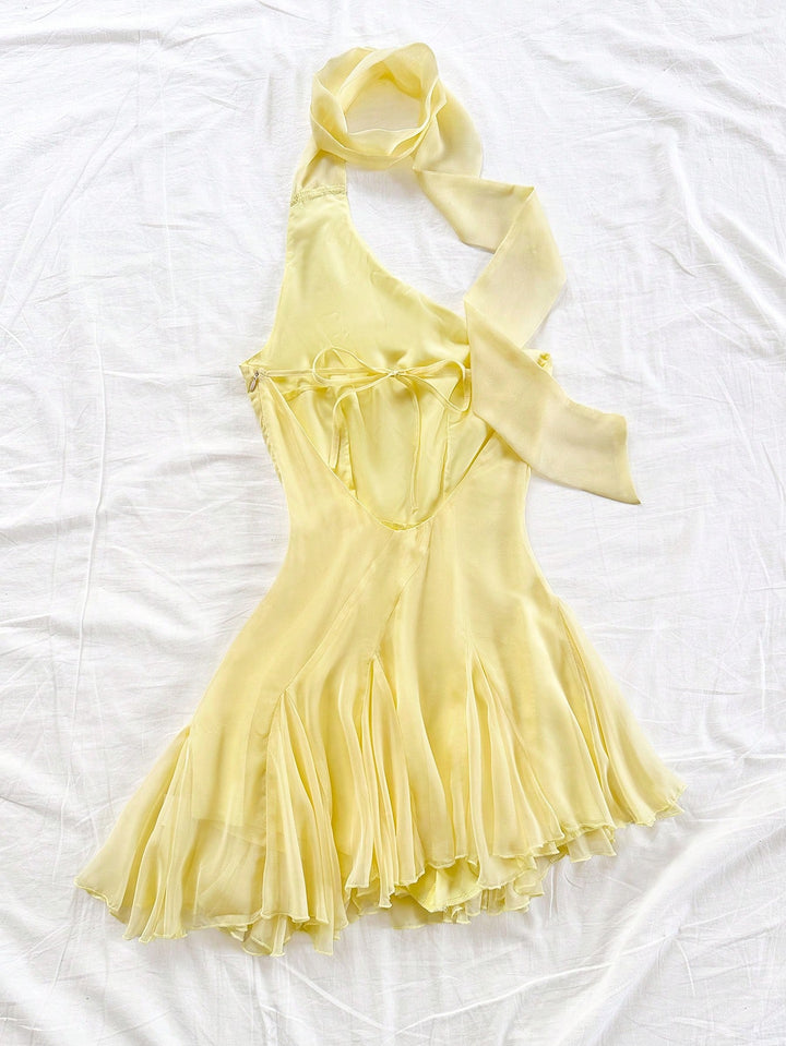 SHEIN mini ruha, sárga