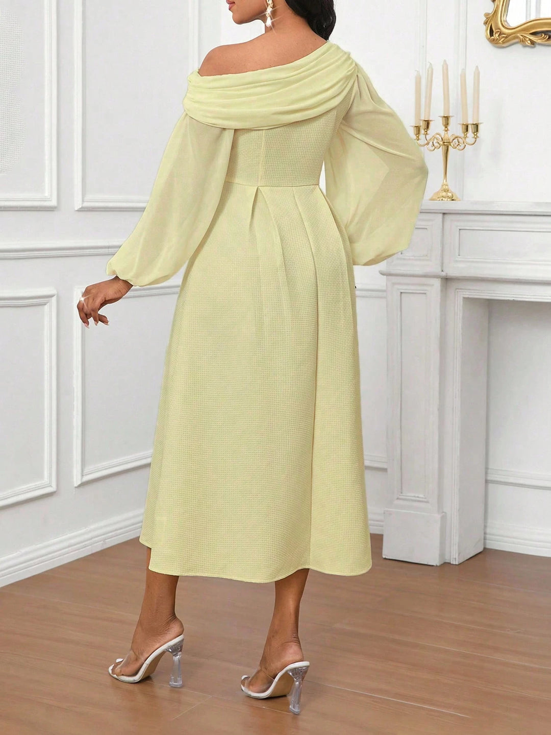 Rochie midi SHEIN,verde