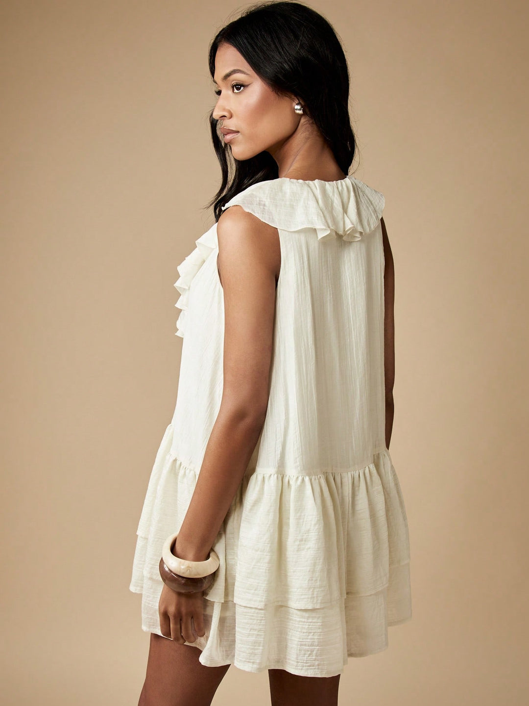 SHEIN mini ruha, krém