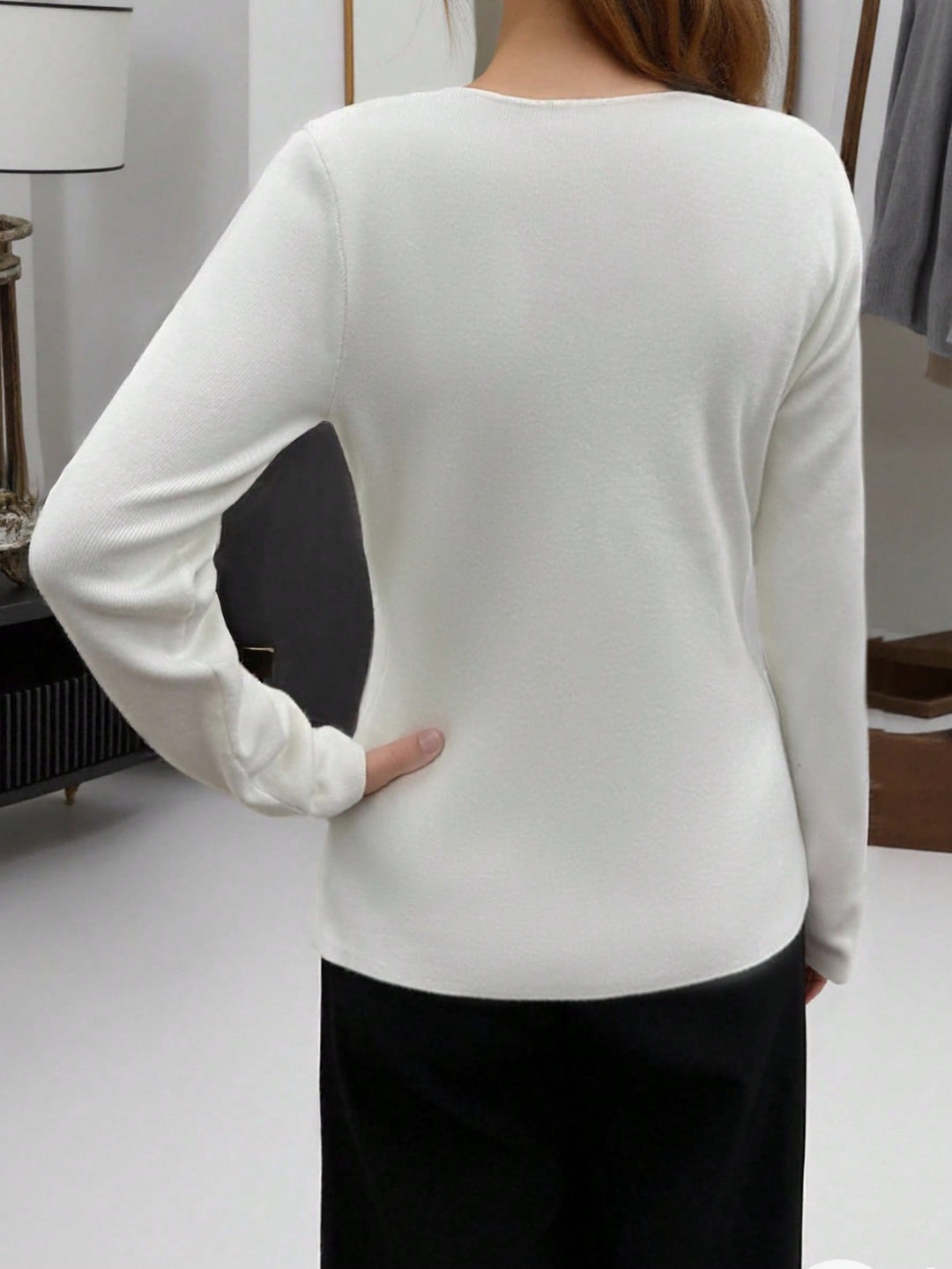 Cardigan SHEIN, alb