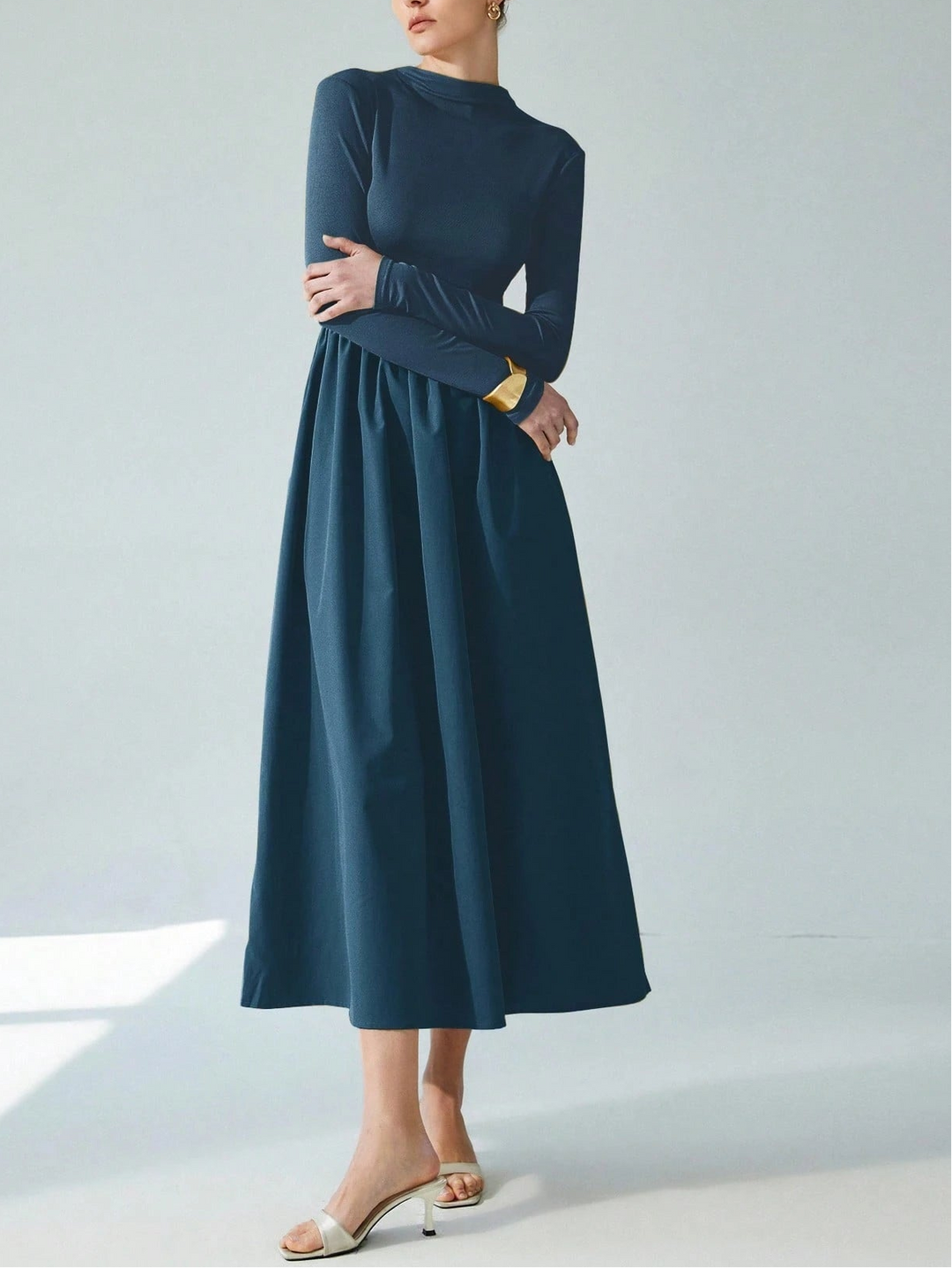 Rochie maxi SHEIN, albastru