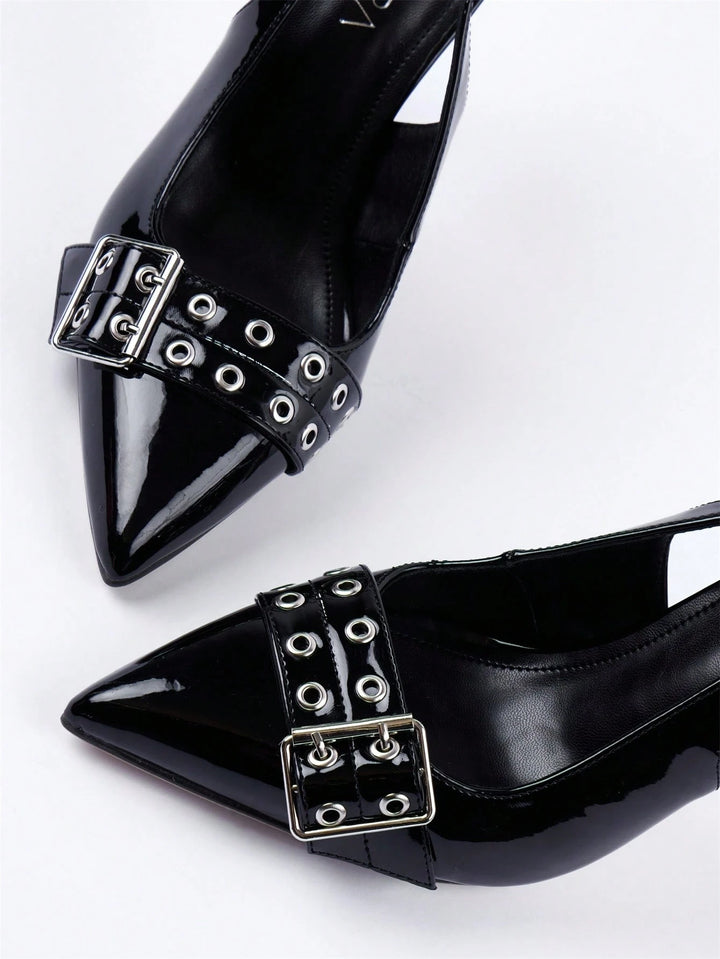 Pantofi cu toc SHEIN, negru
