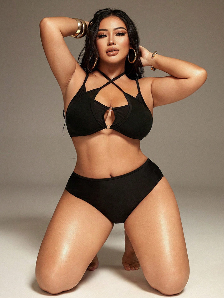 Costum de baie SHEIN, negru