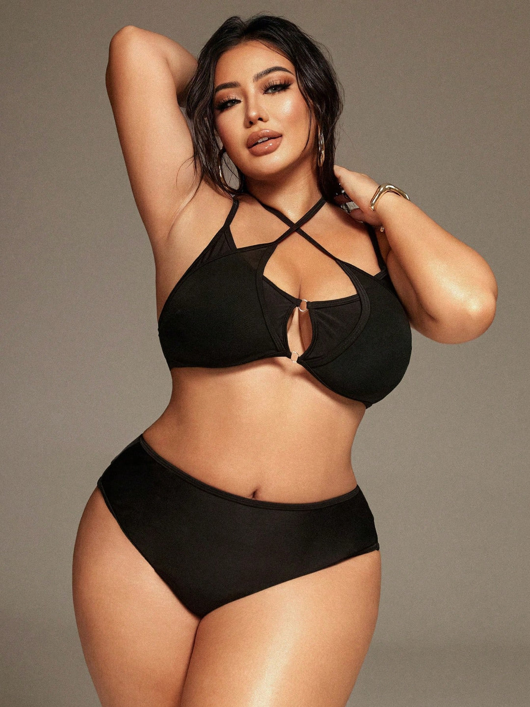 Costum de baie SHEIN, negru