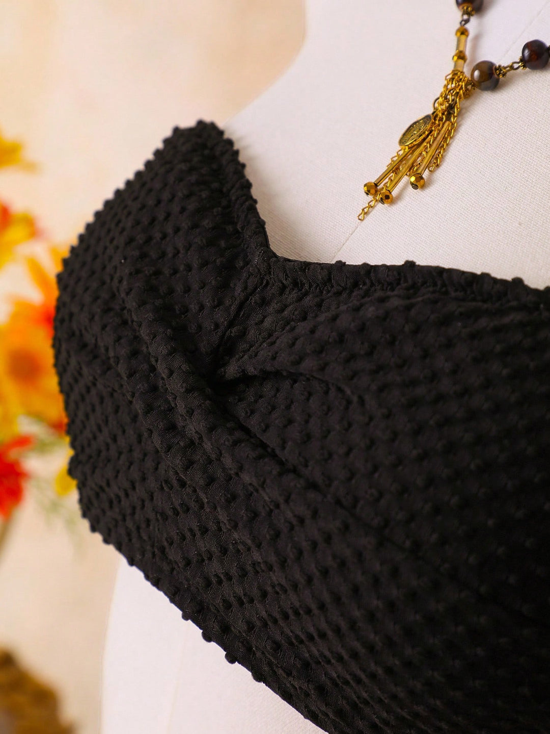 Sutien de baie SHEIN, negru