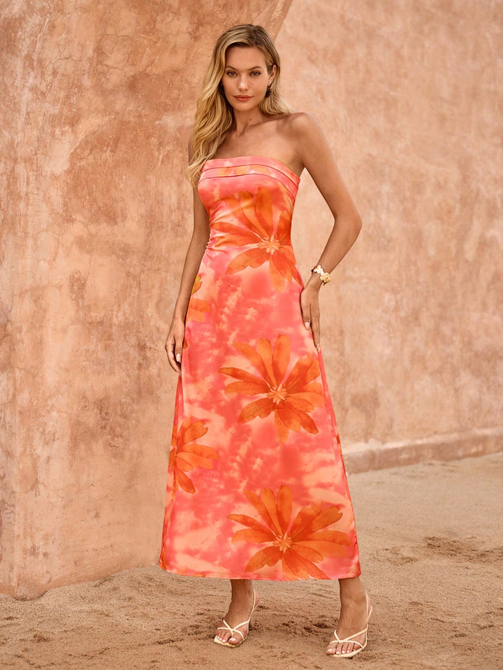 Rochie maxi SHEIN, mix culori