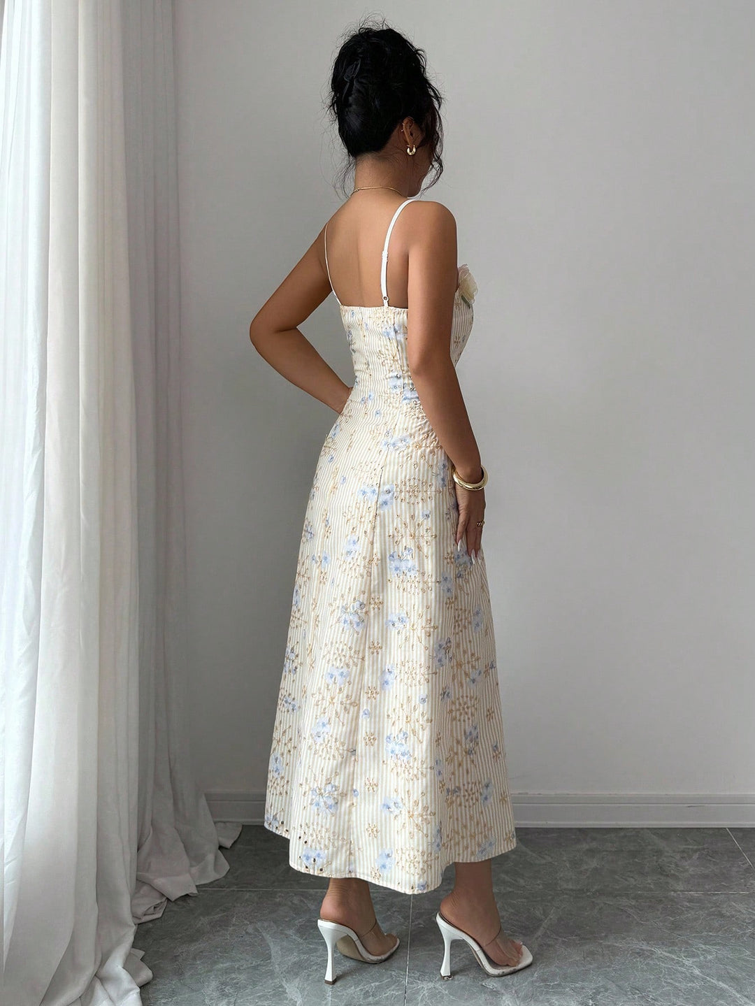 Rochie midi SHEIN, galben