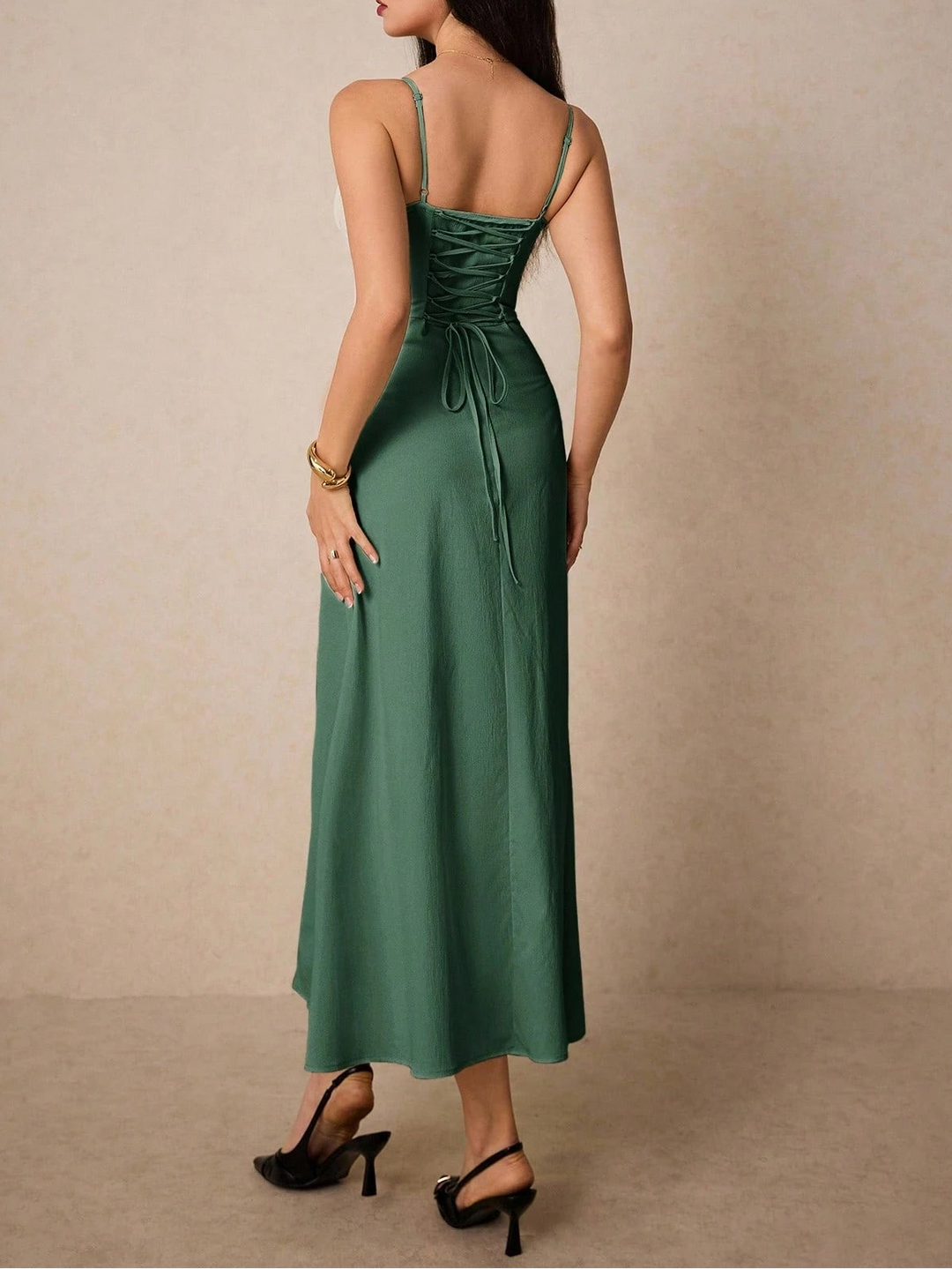 Rochie maxi Shein, verde