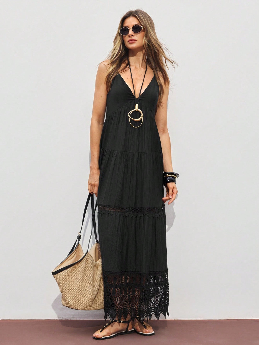 Rochie midi SHEIN, negru