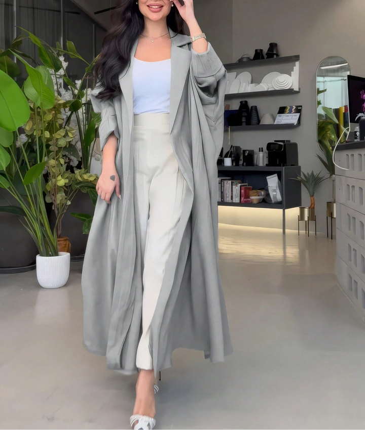 SHEIN hosszú kardigán, szürke