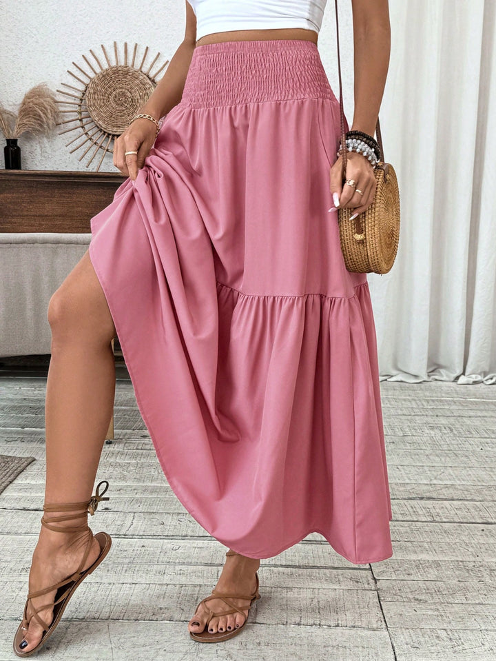 SHEIN maxi szoknya, rózsaszín