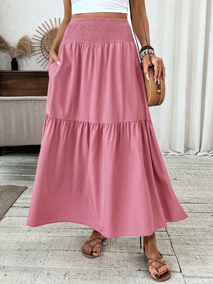 SHEIN maxi szoknya, rózsaszín