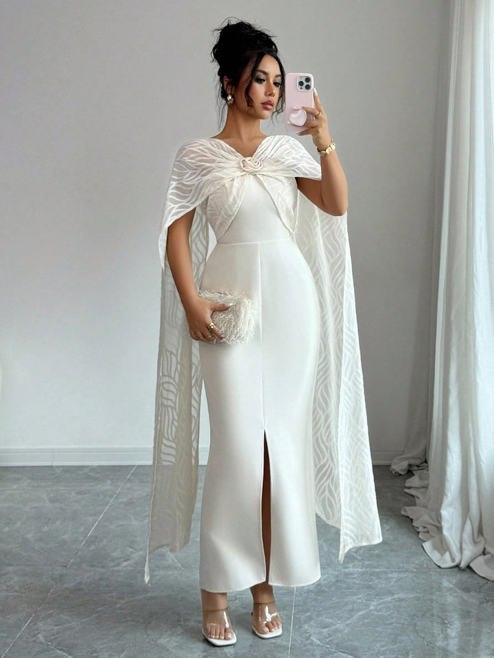Rochie maxi SHEIN, bej