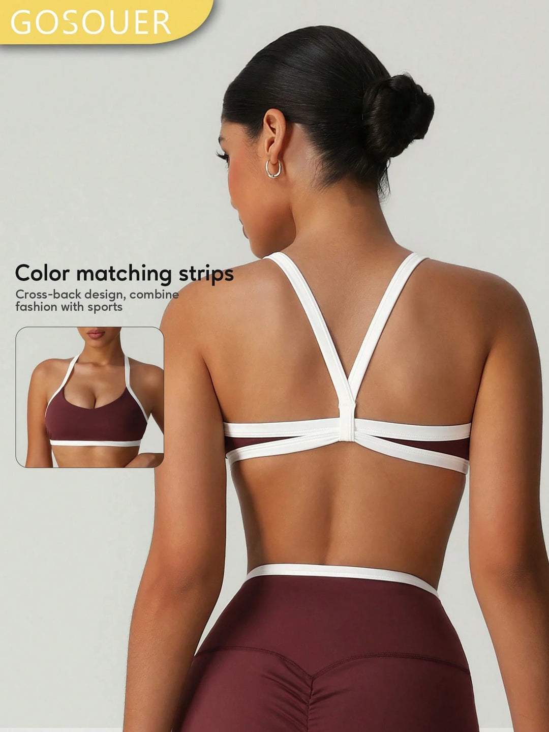 Bustier SHEIN, bordó