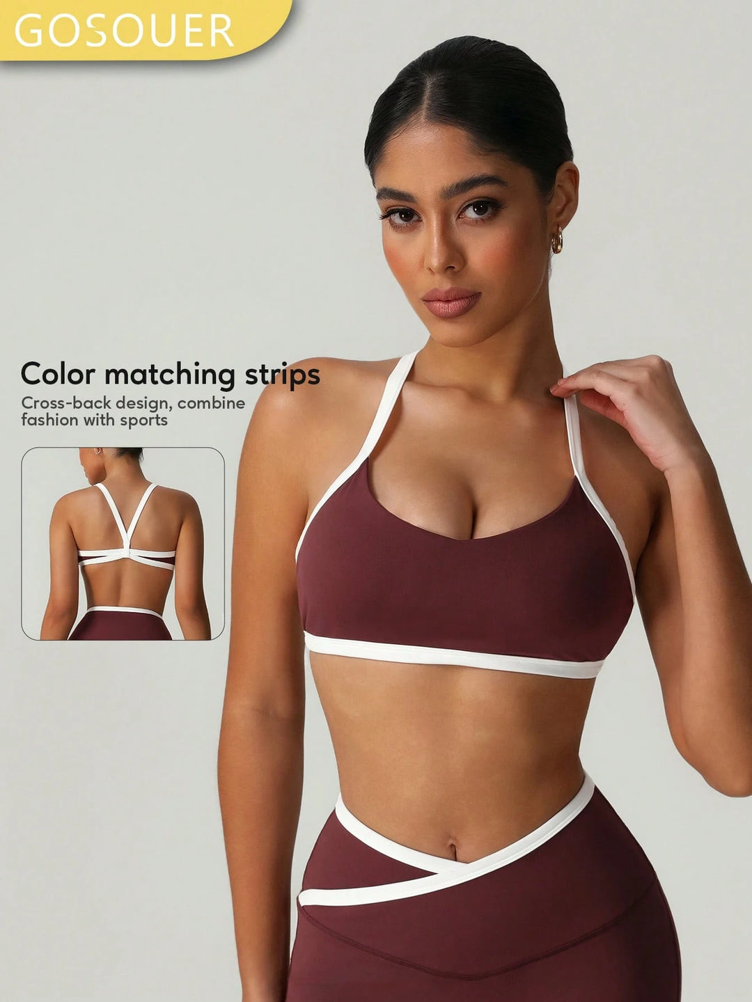 Bustier SHEIN, bordó