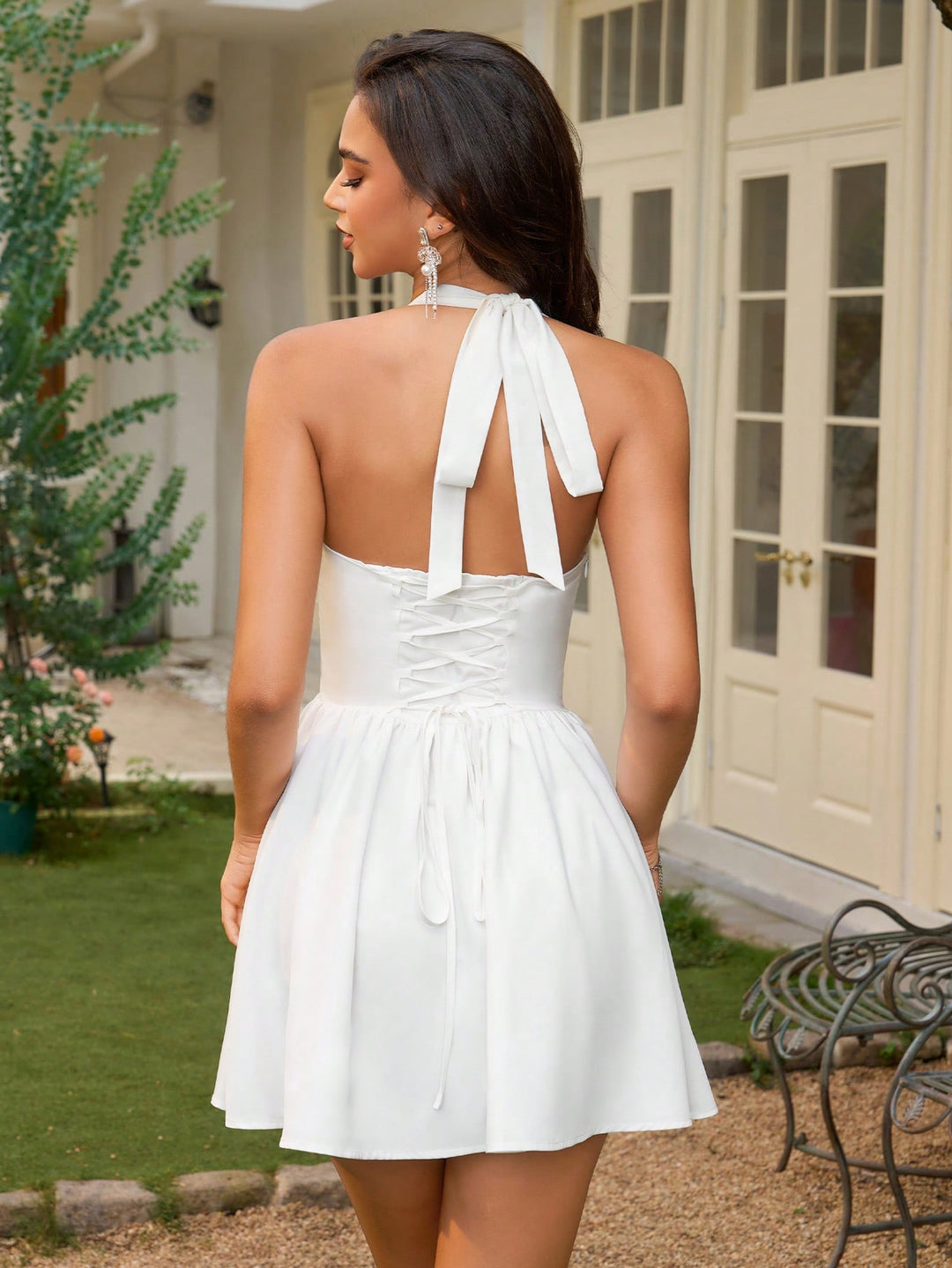 Rochie scurtă SHEIN, alb