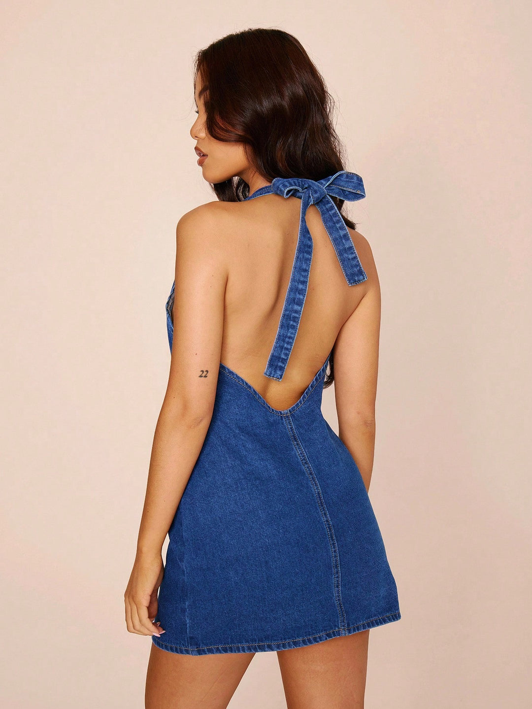 SHEIN mini ruha, kék