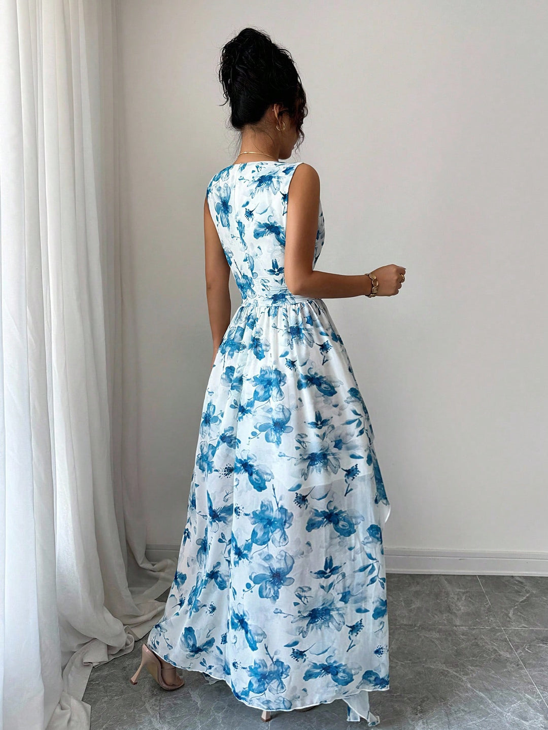 SHEIN maxi ruha, kék