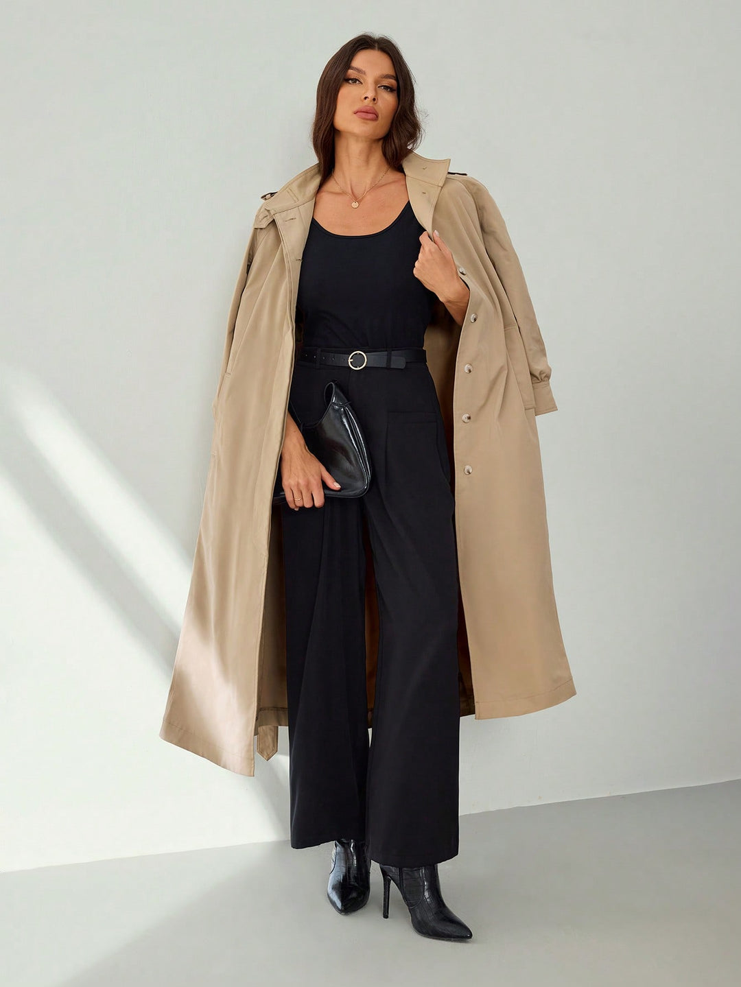 Trench SHEIN, kaki