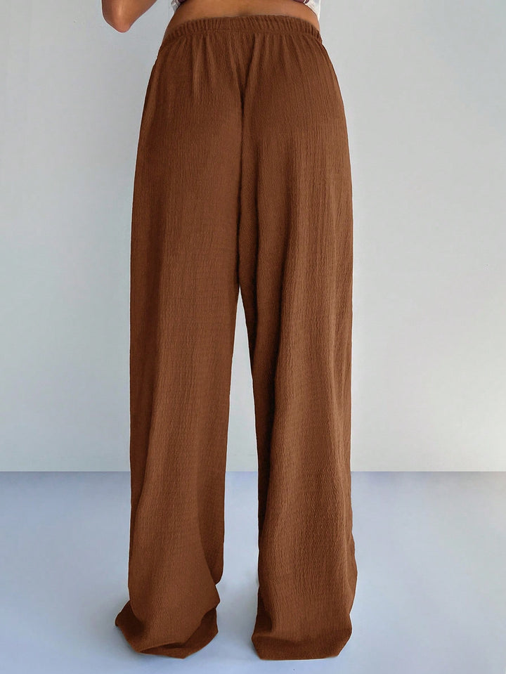 Pantaloni SHEIN, maro
