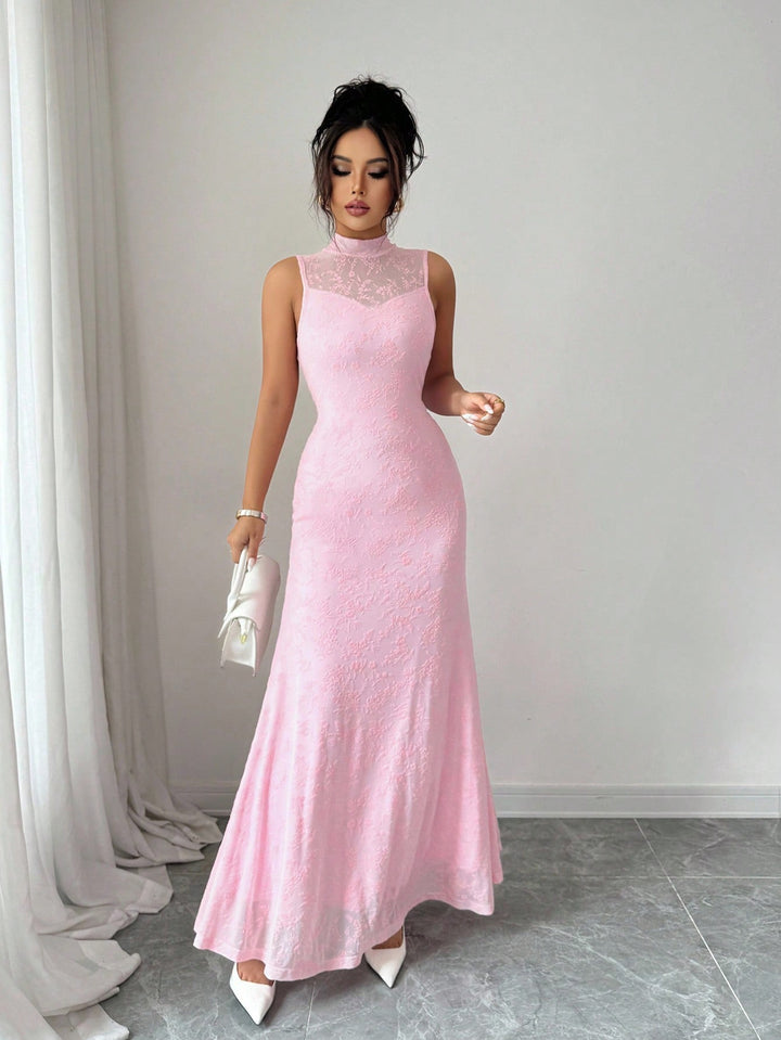 Rochie maxi SHEIN, roz