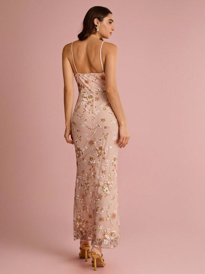 Rochie maxi SHEIN, portocaliu