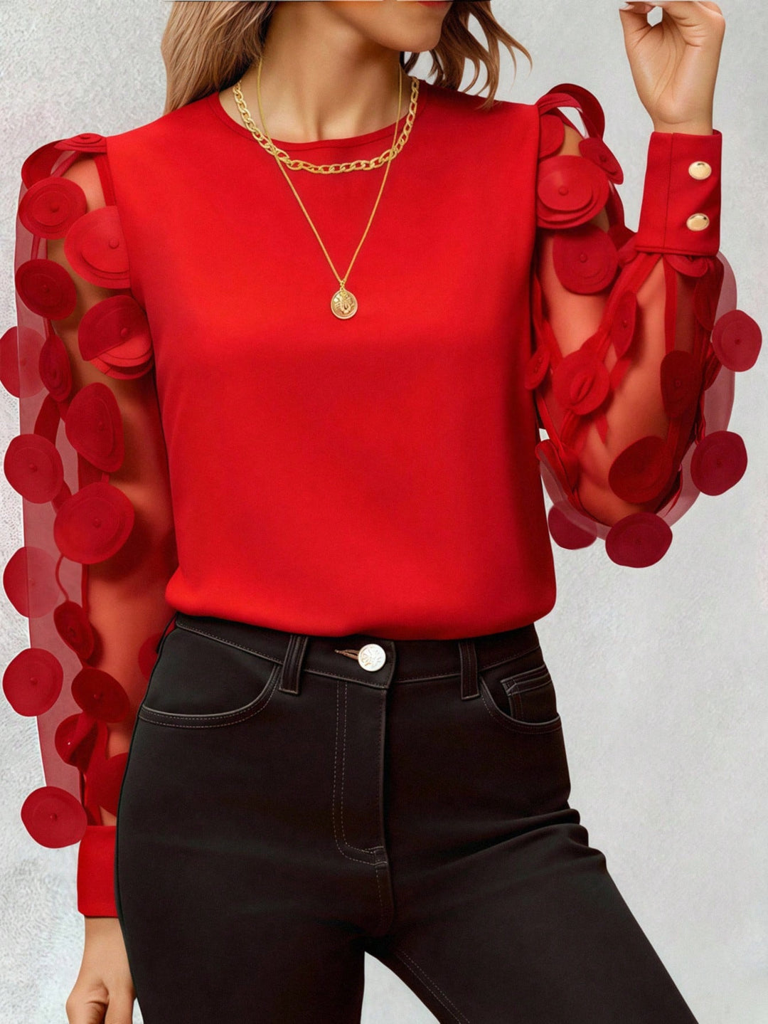 SHEIN blúz, piros