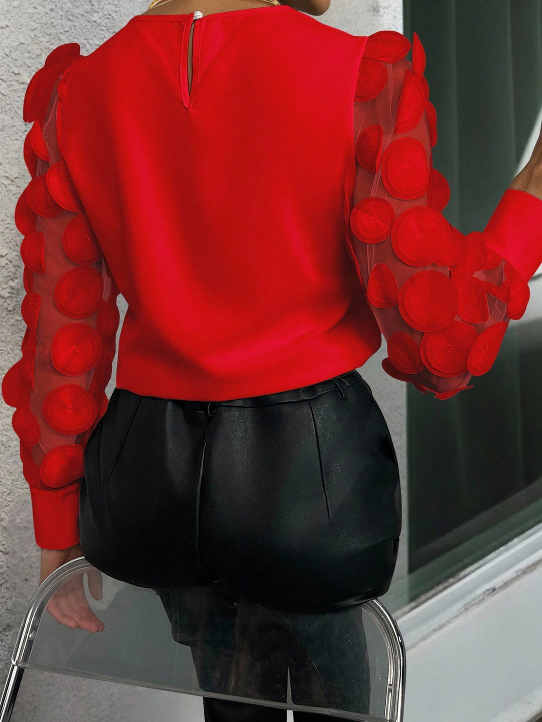 SHEIN blúz, piros