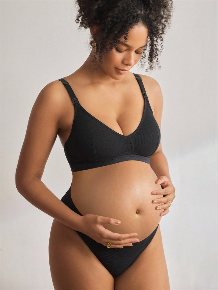 Sutien pentru gravide SHEIN, negru