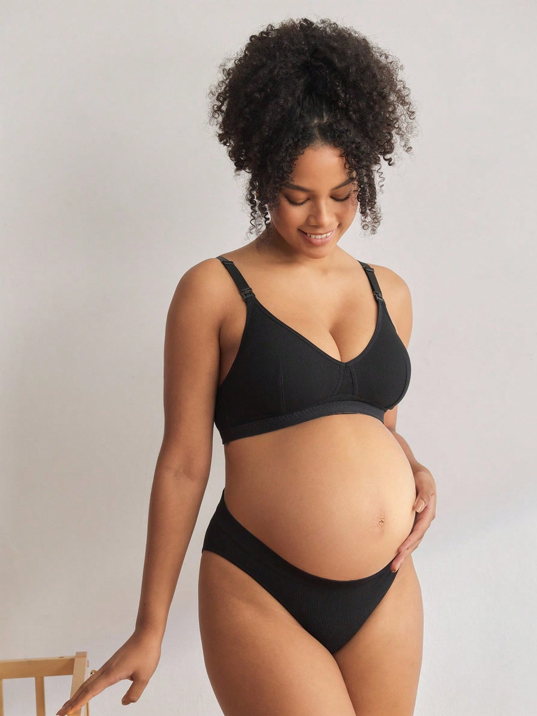Sutien pentru gravide SHEIN, negru