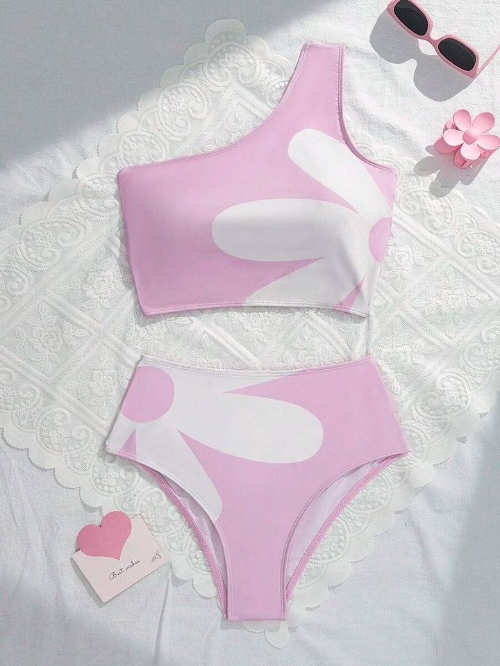 Costum de baie SHEIN, roz