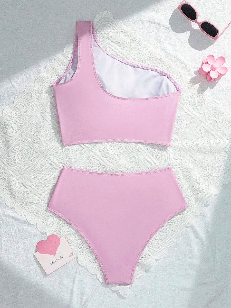 Costum de baie SHEIN, roz
