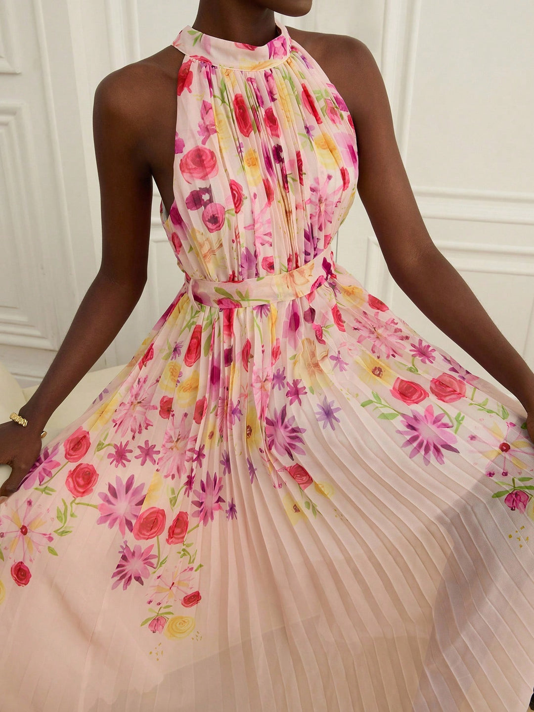 Rochie maxi SHEIN, mix culori