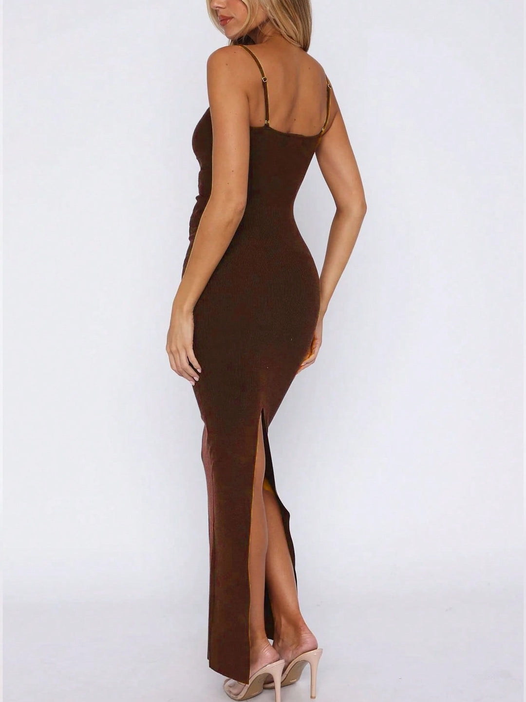 Rochie maxi SHEIN, maro
