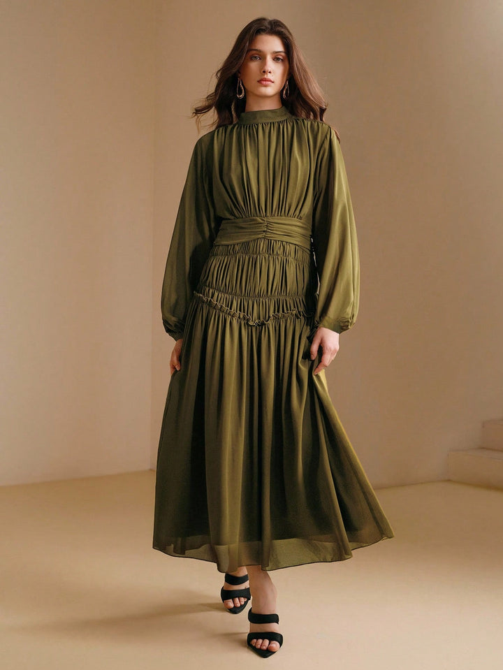 Rochie maxi SHEIN, verde
