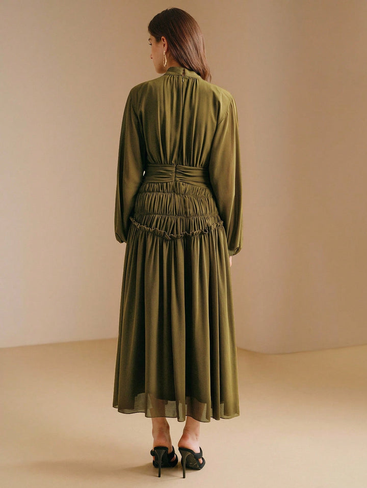 Rochie maxi SHEIN, verde