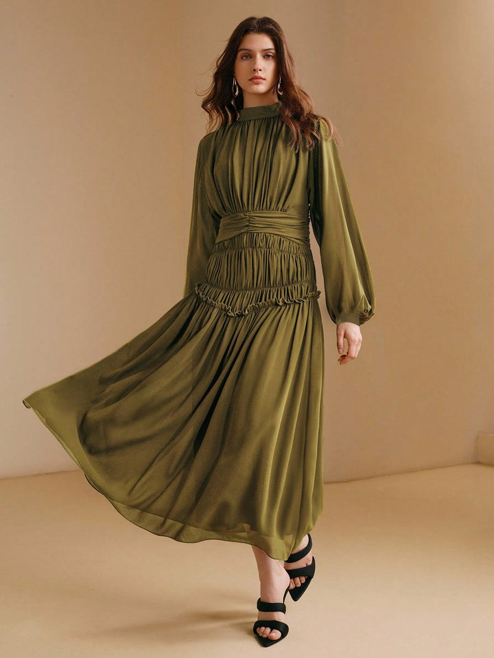 Rochie maxi SHEIN, verde