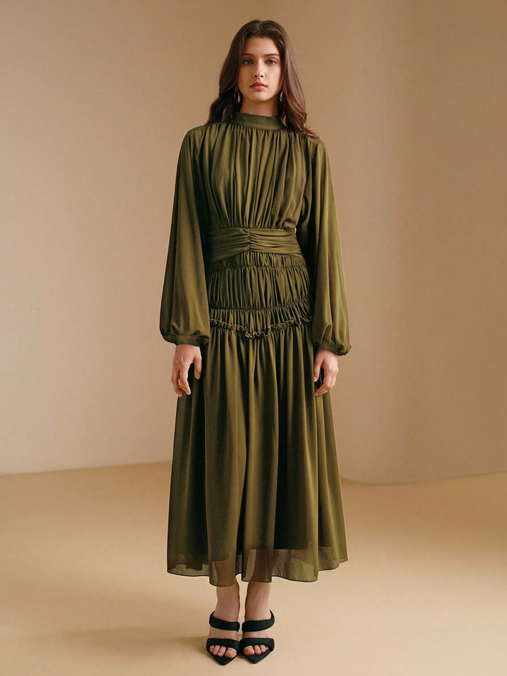 Rochie maxi SHEIN, verde
