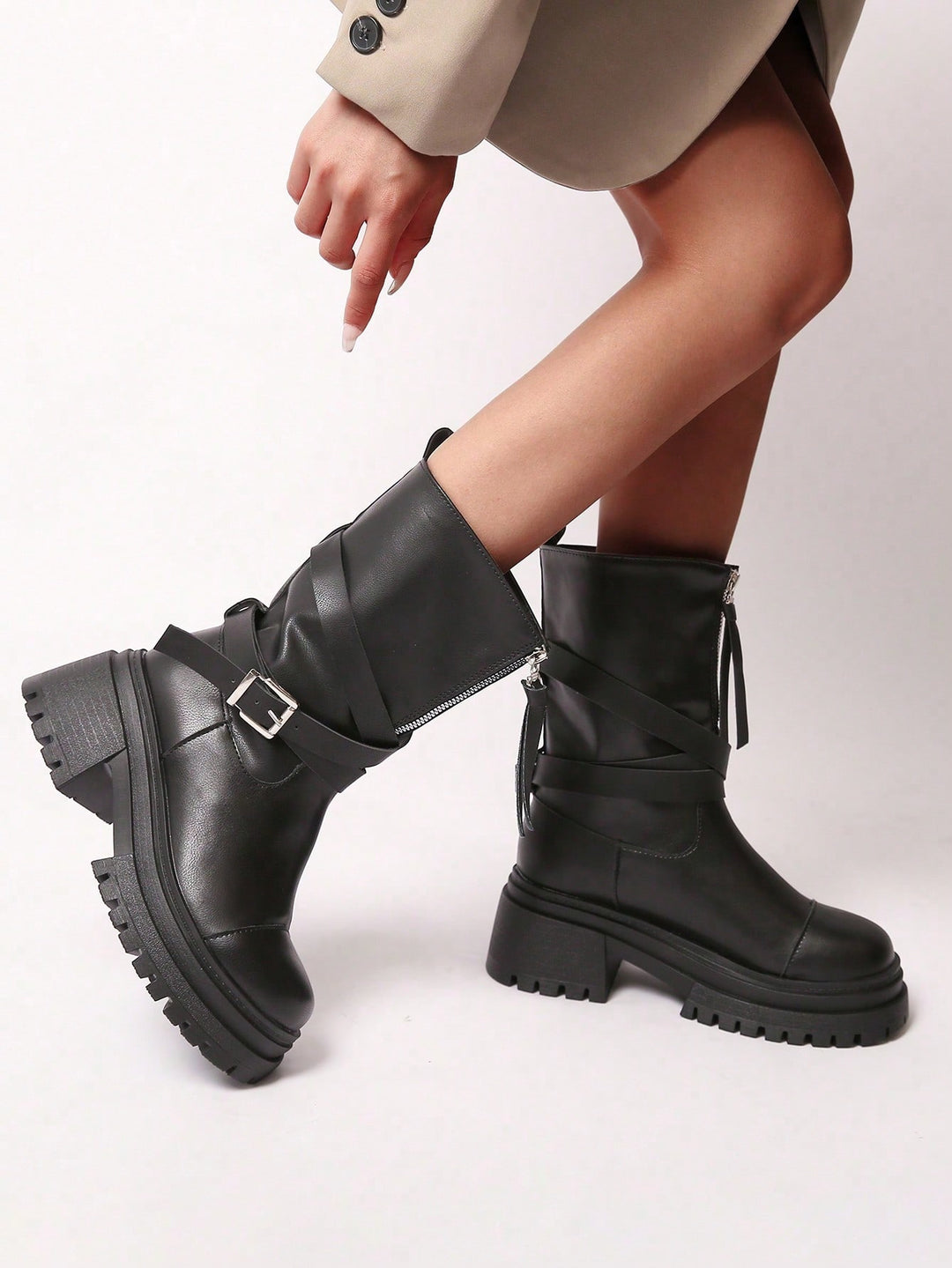 Cizme SHEIN, negru