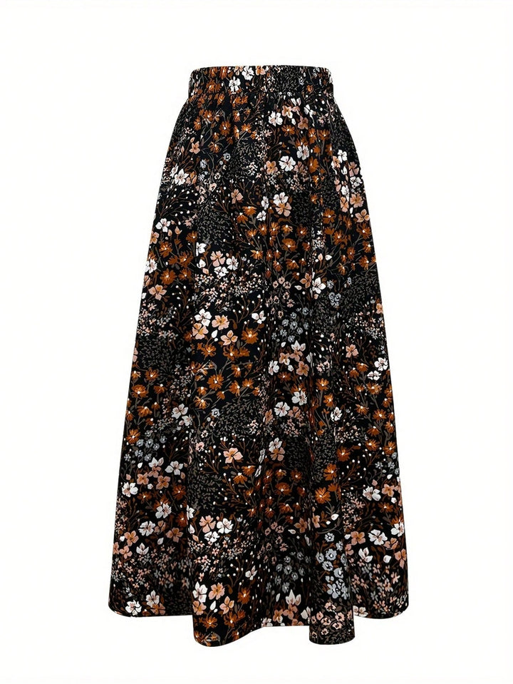 SHEIN maxi skirt, mixed colours