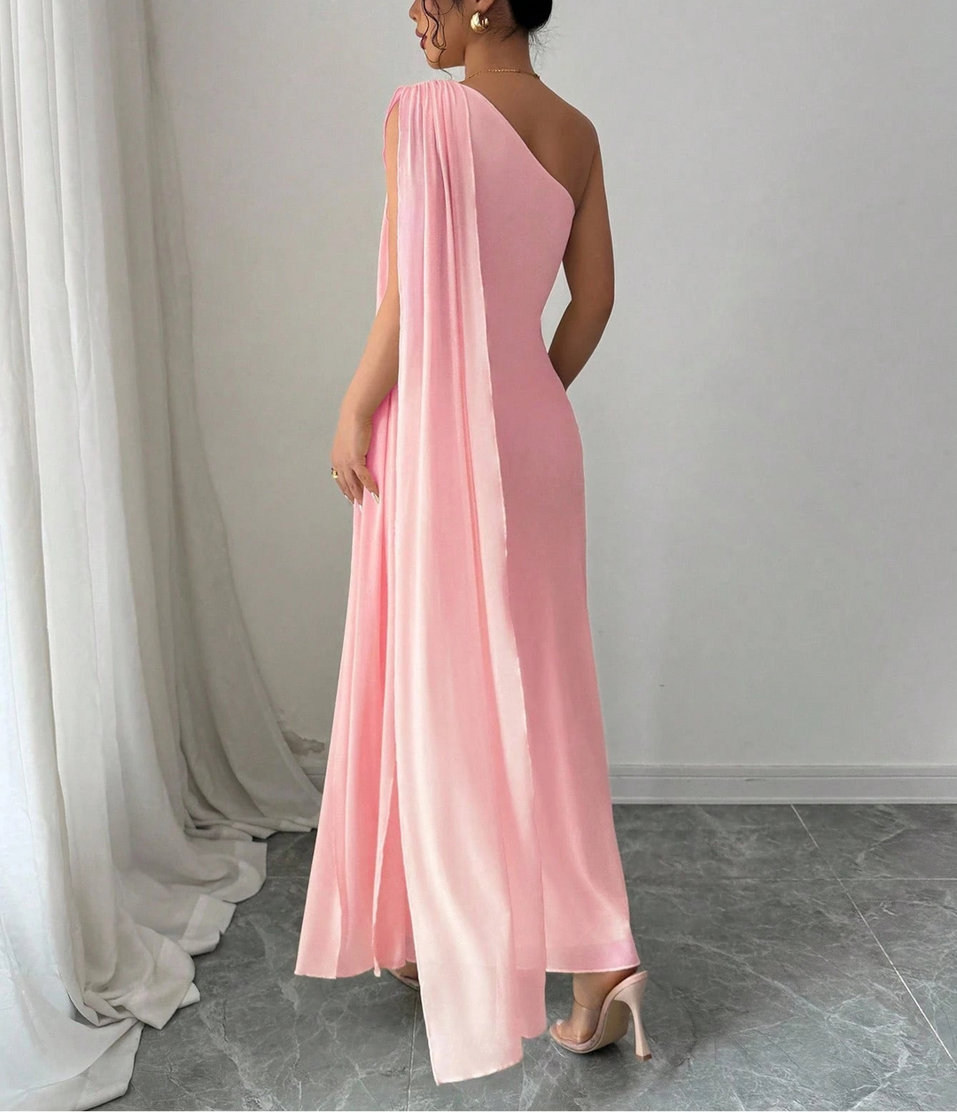 Shein maxi ruha, rózsaszín
