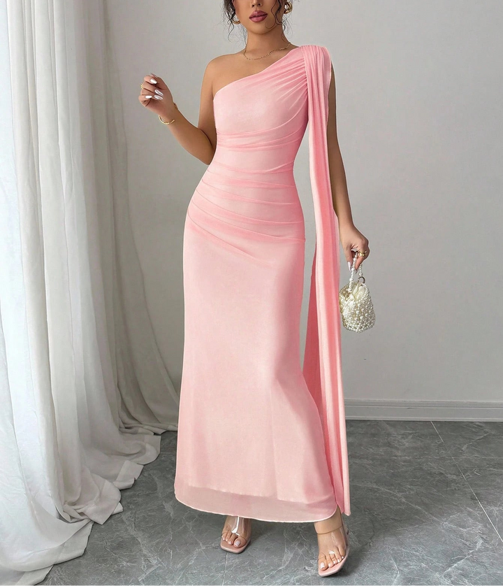 Shein maxi ruha, rózsaszín