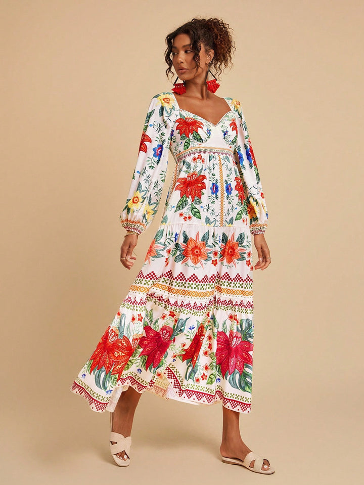 Rochie maxi SHEIN, bej