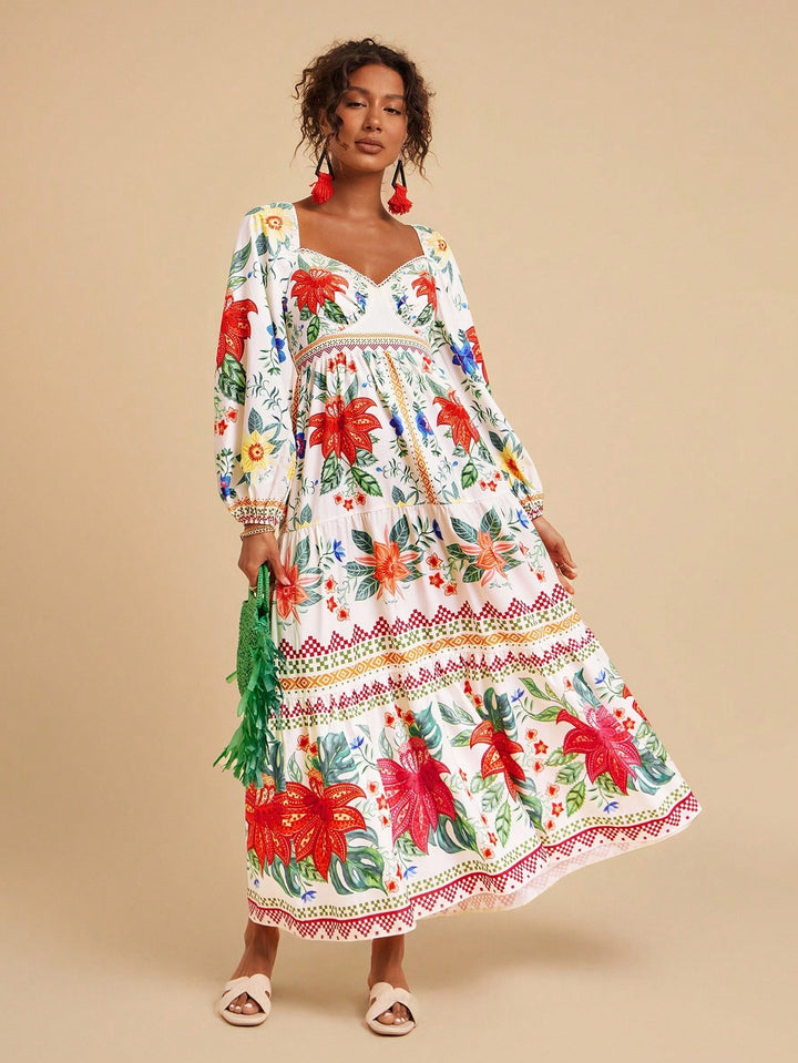 Rochie maxi SHEIN, bej