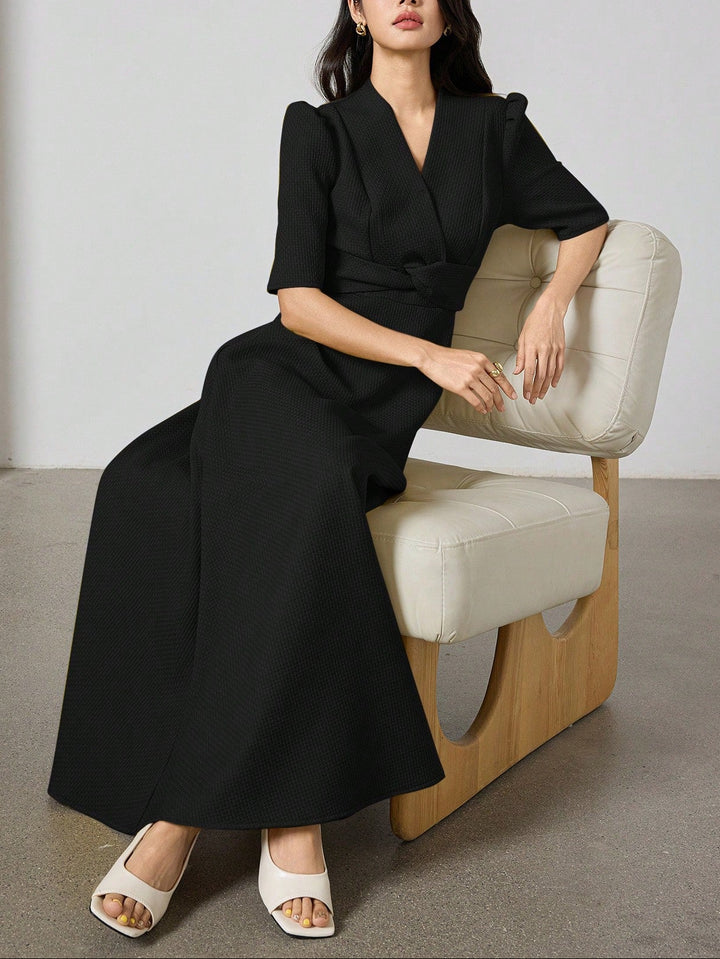SHEIN Maxi ruha, fekete